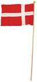 Dannebrog på bambuspind 1 stk.